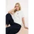 TRENDYOLMİLLA Dames Ecru Hartjes Kort Regular fit T-shirts