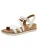 Tamaris Sandalen met riem  wit