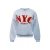 Retour Jeans boxy sweater met print – lichtblauw