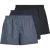 Jack & Jones Heren wijde boxershorts geweven katoen jacmilano 3-pack donkerblauw/zwart