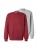 ABOUT YOU Sweatshirt ‘Davin’  grijs gemêleerd / bordeaux