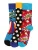 Happy Socks Sokken ‘Father’s Day’  lichtblauw / geel / rood / wit