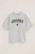 WE Fashion – Meisjes oversized T-shirt – Oversized – Lichtgrijs gemeleerd – Katoen –