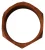 Costume National Vrouwen Bruin Houten Gemerkte Armband