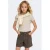 KIDS ONLY GIRL T-shirt rib gebreid beige
