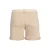 Geisha slim regular waist denim short beige