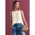 Top met boothals en schouderdetail
