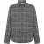 Geruite lange mouwen shirt in merino KnowledgeCotton Apparel Dune