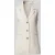 Apricot Bodywarmer van viscosemix met paspelzakken