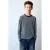 Mango Kids gestreepte longsleeve – donkerbruin