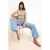 TRENDYOLMİLLA Dames Blauw Effen Wijde pijp Hoge taille Jeans
