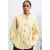 FRNCH imitatieleren blouse met ceintuur – geel