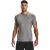 Under Armour Heren HeatGear Mesh Panel Fitted T-shirt (Carbon Heather)