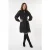 EsQualo Dress Smock Jacquard Black