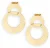LOTT. gioielli Oorbellen Dames Cl Earring Double Charm Satin Small, Kleur: Goudkleurig