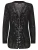 Goldner Blouse  rosa / zwart / zilver