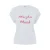 Dames T-shirt van zacht katoen met druk op de voorkant en verlengde achterkant s.Oliver