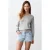 MANGO TEEN short light blue denim