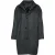 Wol Blend Donkergrijze Jas van Conquista Fashion