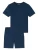 SCHIESSER Pyjama kort ‘ Modern Bonded ‘  blauw