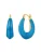 Yokoamii Oorbellen  blauw / goudgeel