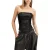AllSaints Livvy Corset Metallic Black