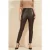 GUESS High Waist Coy Leggi Burnt Wood Leather Pant Multi