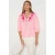 LOLALIZA gestreepte blouse met broderie – roze