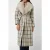 GUESS Marciano By  Charlize Plaid Coat White Deneuve Multi