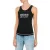 Moschino Rhinestone Logo Jersey Tank Top Black