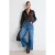 TRENDYOLMİLLA Dames Blauw Effen Culotte Hoge taille Jeans