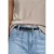 Smalle riem met decoratieve gesp