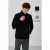 Heren Pluche Zip-voorkant Sweater