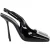 Saint Laurent Pablo Slingback Pumps in Zwart Leer