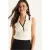 Slim Fit V-hals Blouse met Knoopjes