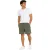 Aquascutum Fleece-sweatshorts met logo voor heren (Militair Groen)