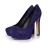 Brian Atwood paarse suède pumps