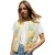 Threadbare Dames Cabos Patchwork Gevoerde Regular Gilet (Citroen)