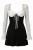 WOMAN VISION Jurk  zwart / wit