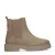 Manfield – Dames – Taupe leren chelsea boots –