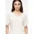 comma linnen top – wit