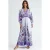 Bloemen Maxi-jurk met Paneelontwerp