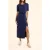ICode Blue Long Dress To Tie Front Or Back Indigo