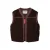 POM Amsterdam teddy gilet – donkerbruin