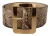 Dolce & Gabbana Bruine Exotische Brede Leren Gouden Metalen Gesp Riem