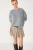 Eenvoudige Acid Wash Sweater met Fietskraag