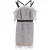 Self-Portrait mini-jurk met bloemenkant en blote schouders in grijs polyester