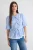 TRENDYOLMİLLA Dames Blauw Geruit Driekwart mouw Regular fit Overhemden