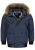 INDICODE JEANS Winterjas ‘ Zakai ‘  donkerbeige / blauw / zwart / wit