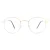 Montana Round Gold unisex dames bril frames